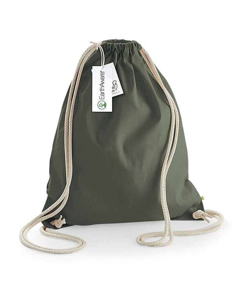 Sacca zainetto in Cotone Organico Westford Mill W810 31 Sacca-zainetto-in-Cotone-Organico-37x47cm-Westford-Mill-W810-verde-oliva