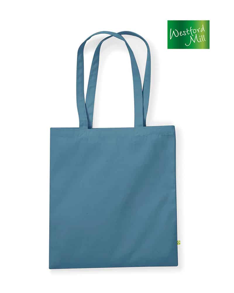 Borsa bicolore in cotone organico pesante W801C – Bybrand Roma