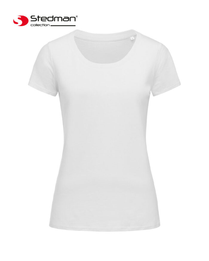 T-shirt-donna-cotone-organico-biologico-girocollo-Stedman-ST9300-bianco