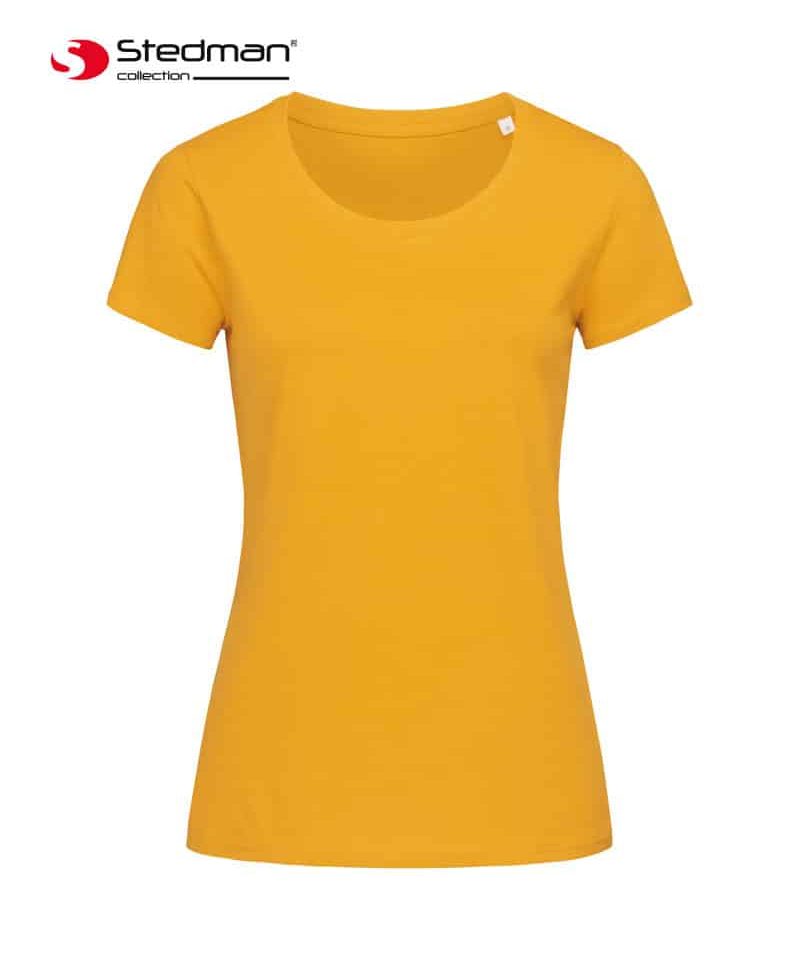 T-shirt-donna-cotone-organico-biologico-girocollo-Stedman-ST9300-giallo-ocra