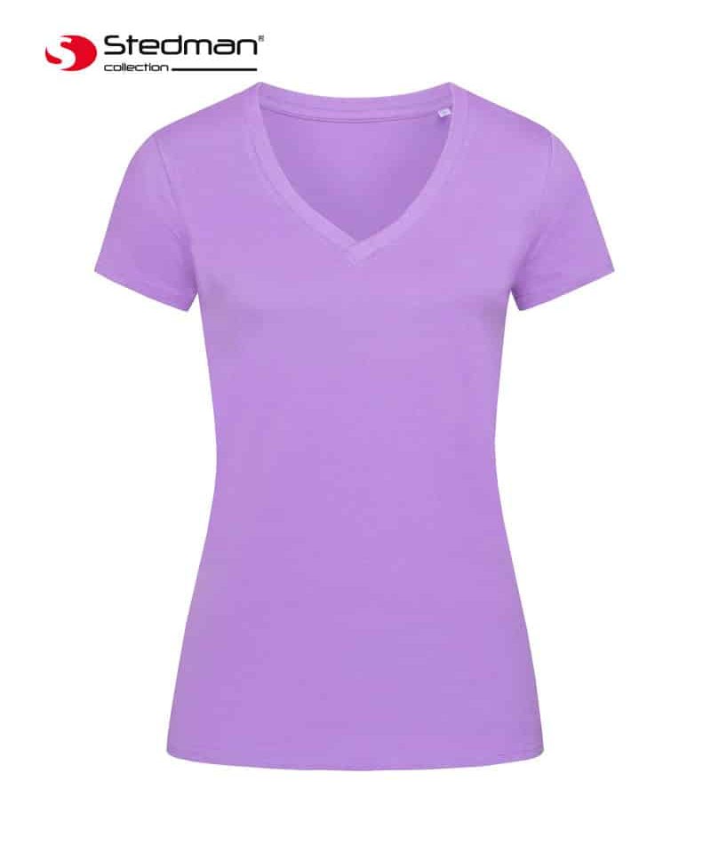 T-shirt donna in cotone organico collo V Stedman ST9310 15 T-shirt-donna-in-cotone-organico-collo-V-Stedman-ST9310-lilla