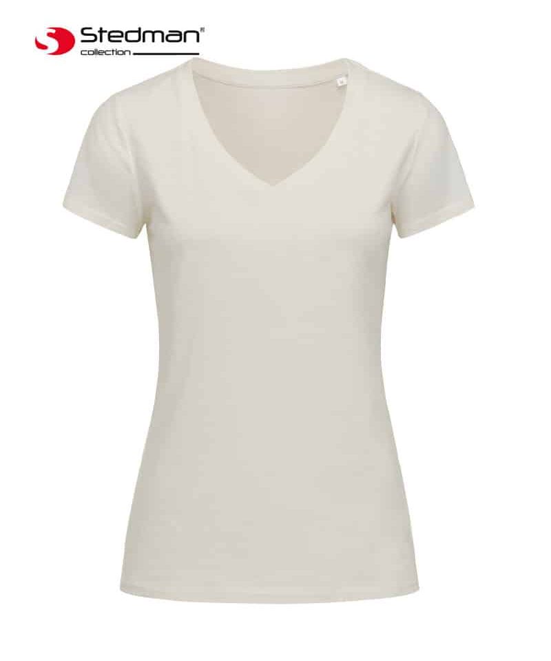 T-shirt donna in cotone organico collo V Stedman ST9310 12 T-shirt-donna-in-cotone-organico-collo-V-Stedman-ST9310-naturale