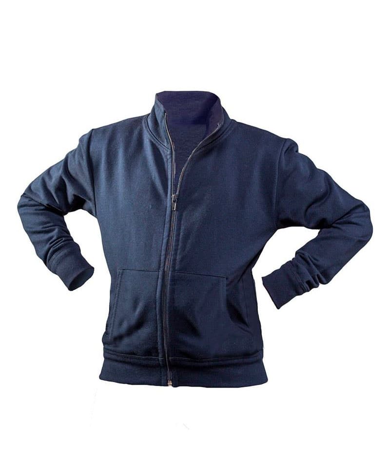 Felpa bambino zip intera e tasca a marsupio Colore Italiano MIK850 6 Felpa bambino zip intera e tasca a marsupio Colore Italiano MIK850 blu