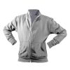 Felpa bambino zip intera e tasca a marsupio Colore Italiano MIK850 2 Felpa bambino zip intera e tasca a marsupio Colore Italiano MIK850 grigio
