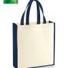 Shopper in Canvas 25x32x9 cm Westford Mill W605 2 Shopper-in-Canvas-25x32x9-cm-Westford-Mill-W605--natural-blu