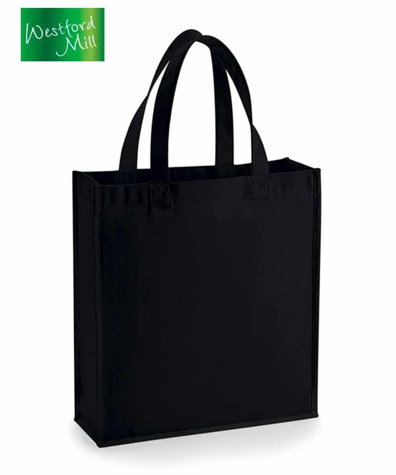 Shopper-in-Canvas-25x32x9-cm-Westford-Mill-W605-nero