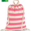 Zainetto canvas con cordini Westford Mill W686 1 Zainetto-canvas-con-cordini-Westford-Mill-W686-natural-rosa
