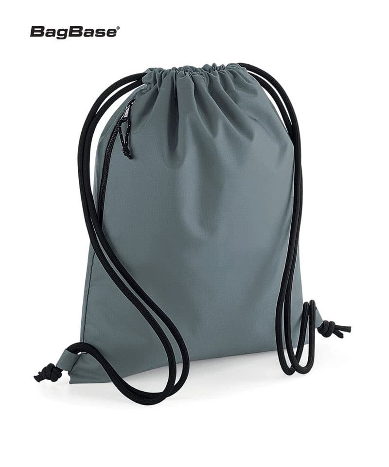 Zainetto portascarpe in poliestere riciclato Bagbase BG281 9 zainetto-portascarpe-in-poliestere-riciclato-BG281-grigio