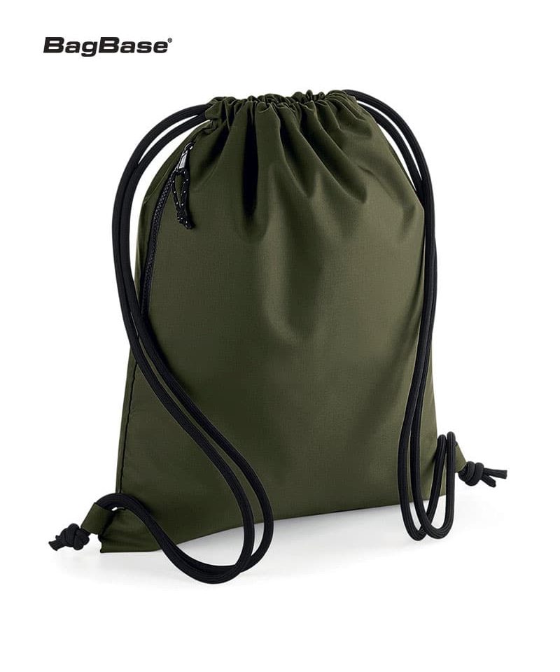 Zainetto portascarpe in poliestere riciclato Bagbase BG281 12 zainetto-portascarpe-in-poliestere-riciclato-BG281-verde-militare