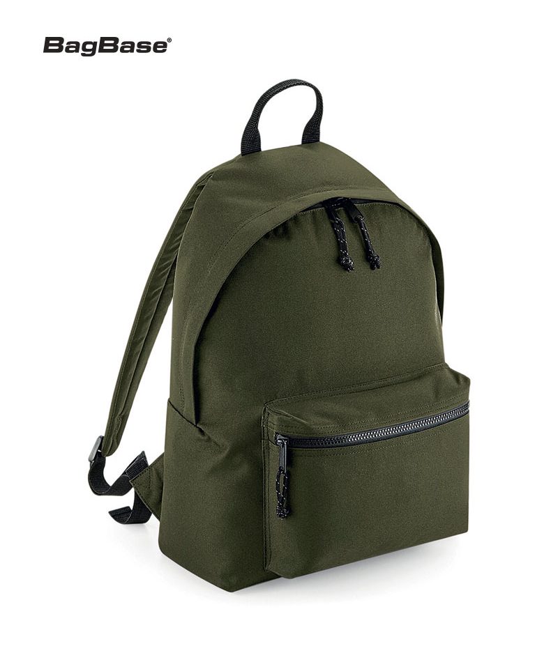Zaino in poliestere riciclato Bagbase BG285 15 zaino-in-poliestere-reciclato-Basgbase-BG285-verde-militare
