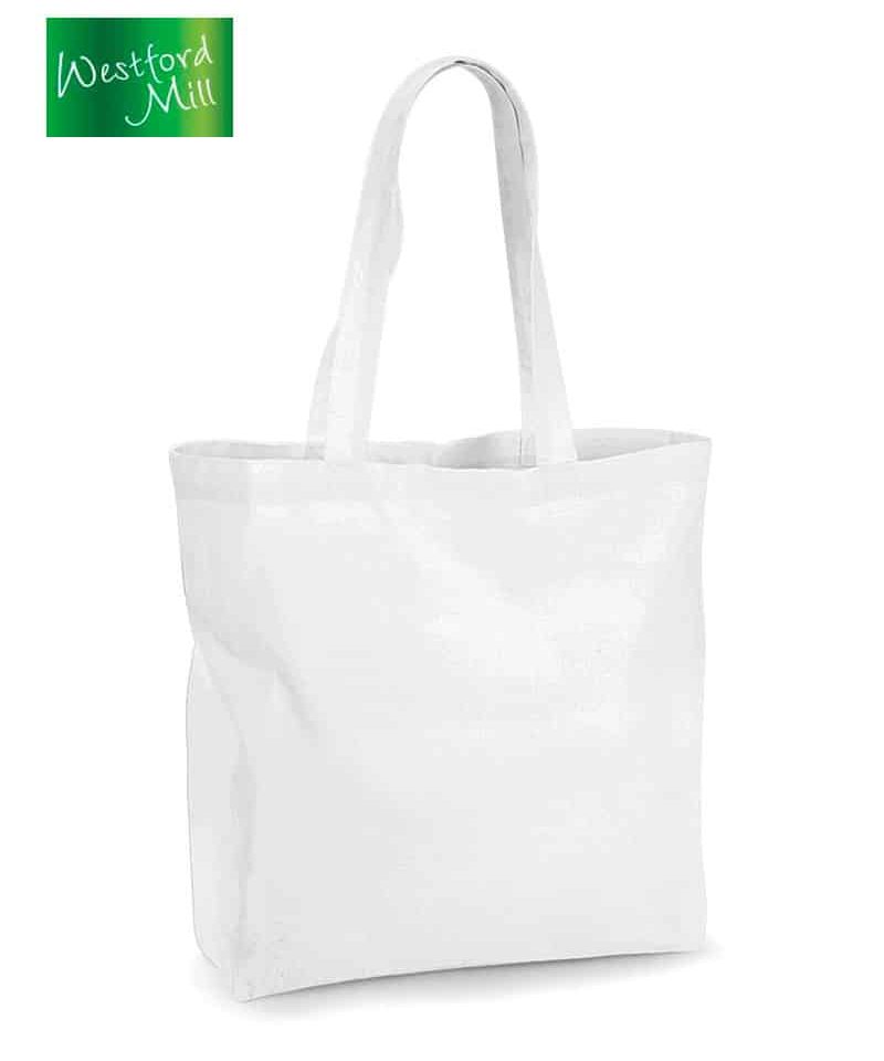 Borsa maxi in cotone organico GOTS Westford Mill W265 11 Borsa-maxi-in-cotone-organico-GOTS-Westford--Mill-W265-bianco