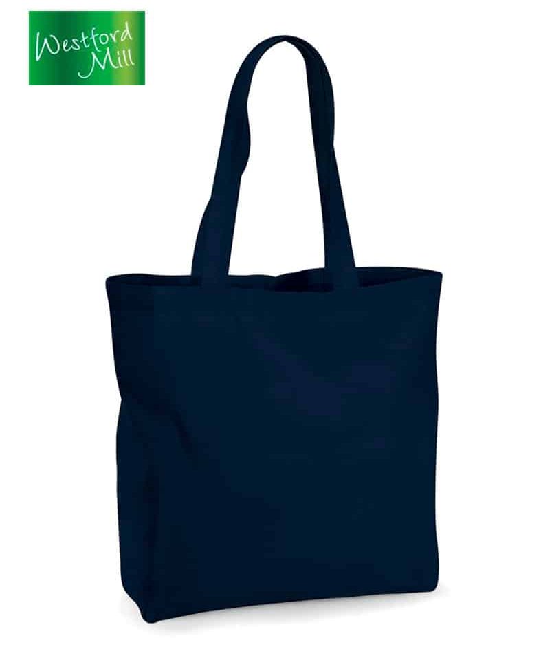 Borsa maxi in cotone organico GOTS Westford Mill W265 12 Borsa-maxi-in-cotone-organico-GOTS-Westford--Mill-W265-blu-navy