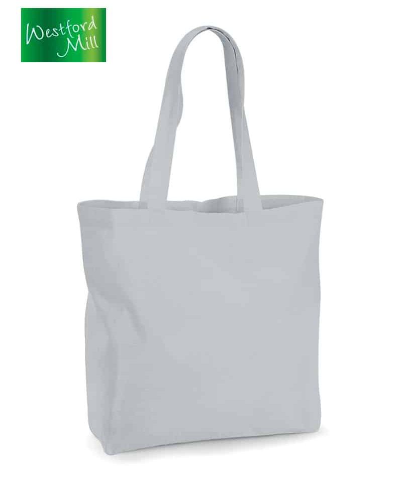 Borsa maxi in cotone organico GOTS Westford Mill W265 14 Borsa-maxi-in-cotone-organico-GOTS-Westford--Mill-W265-grigio-chiaro