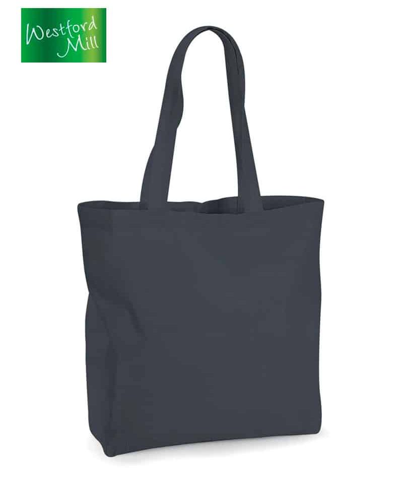 Borsa maxi in cotone organico GOTS Westford Mill W265 15 Borsa-maxi-in-cotone-organico-GOTS-Westford--Mill-W265-grigio-grafite