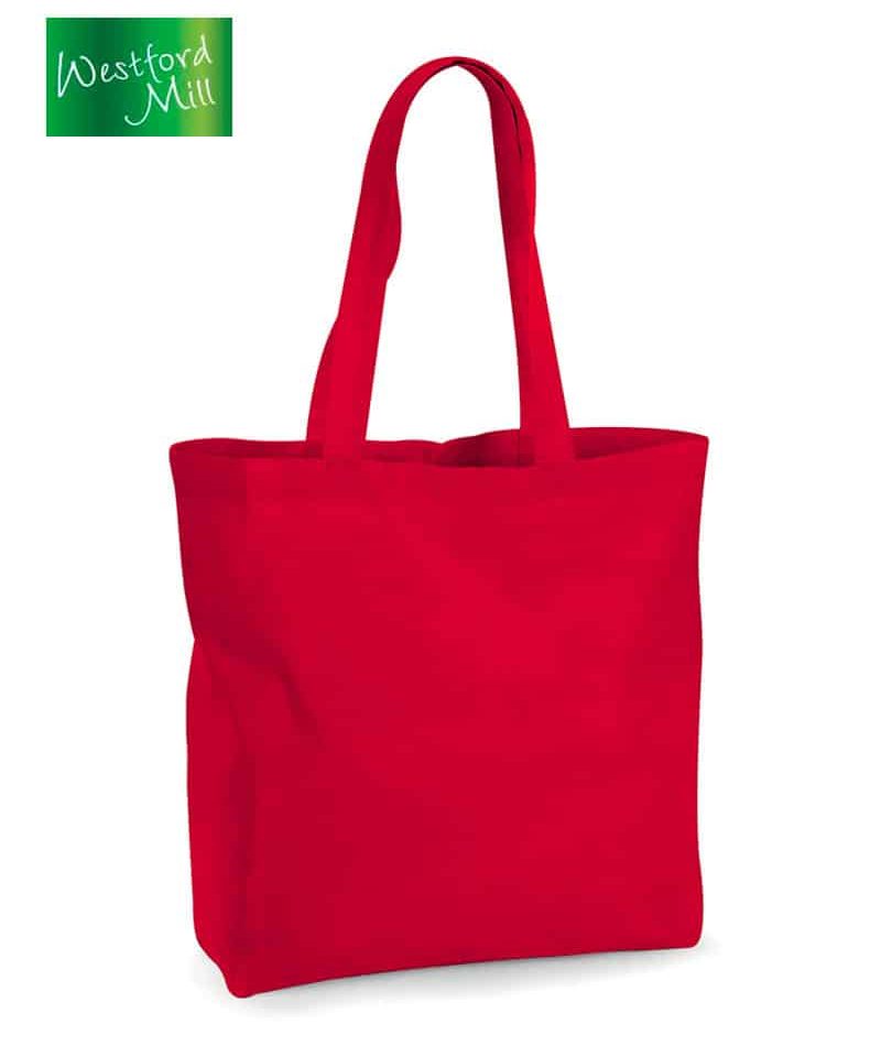 Borsa-maxi-in-cotone-organico-GOTS-Westford--Mill-W265-rosso