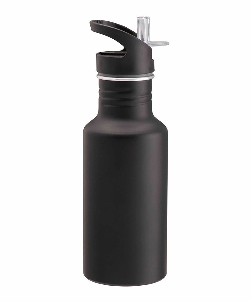 Bottiglia in alluminio 600ml con cannuccia estraibile 20438 11 Bottiglia-in-alluminio-600ml-con-cannuccia-estraibile-20438-nero-lato