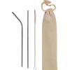 Set con due cannucce in metallo e uno scovolino 20413 1 Set-con-due-cannucce-in-metallo-e-uno-scovolino-20413