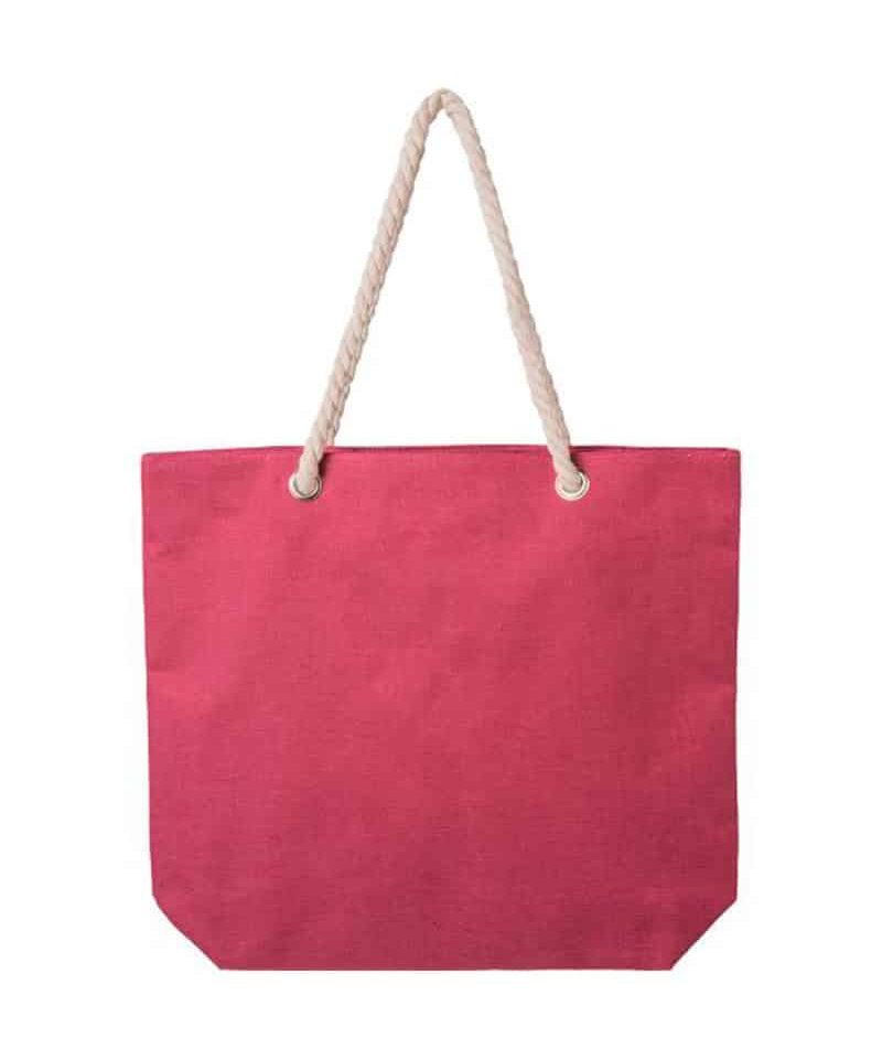 Borsa mare con effetto melange manici in corda e zip 24276 10 borsa-mare-con-effetto-melange-manici-in-corda-e-zip-Q24276-rosso