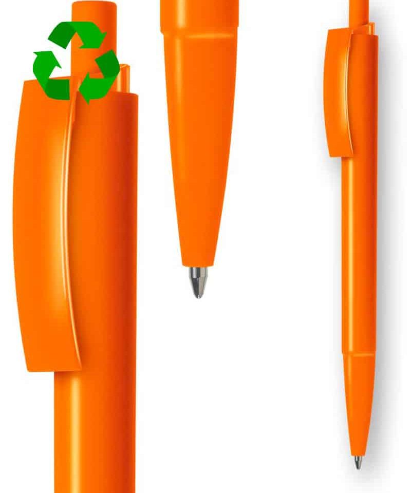 Penne in plastica riciclata E Twenty Recycled - stampa su fusto inclusa (min.500 pezzi) 17 penne-in-plastica-riciclata-E-Twenty-Recycled-arancio