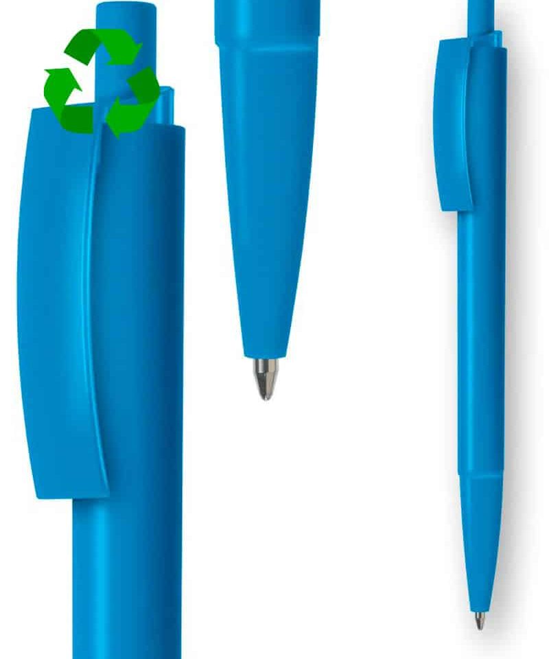 Penne in plastica riciclata E Twenty Recycled - stampa su fusto inclusa (min.500 pezzi) 21 penne-in-plastica-riciclata-E-Twenty-Recycled-azzurro