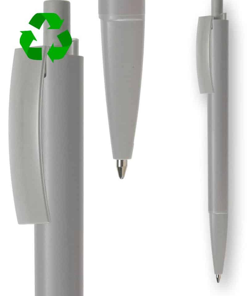 Penne in plastica riciclata E Twenty Recycled - stampa su fusto inclusa (min.500 pezzi) 23 penne in plastica riciclata E Twenty Recycled grigio