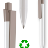 Penne in plastica riciclata INFINITY WHITE- stampa su fusto inclusa (min.500 pezzi) 1 penne-in-plastica-riciclata-INFINITY-tortora