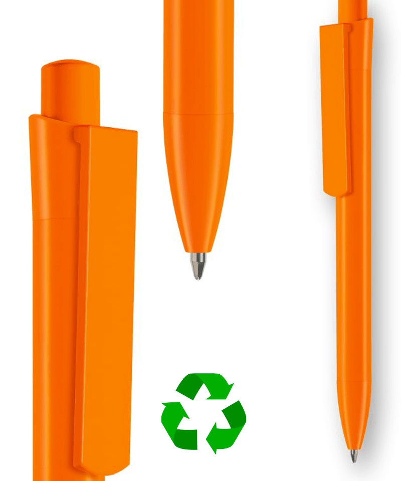 Penne in plastica riciclata INFINITY - stampa su fusto inclusa (min.500 pezzi) 15 penne-in-plastica-riciclata-Infinity-recycled-arancio