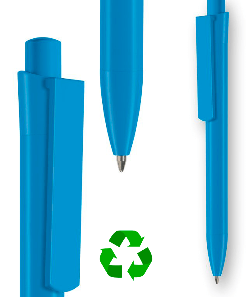 Penne in plastica riciclata INFINITY - stampa su fusto inclusa (min.500 pezzi) 18 penne-in-plastica-riciclata-Infinity-recycled-azzurro