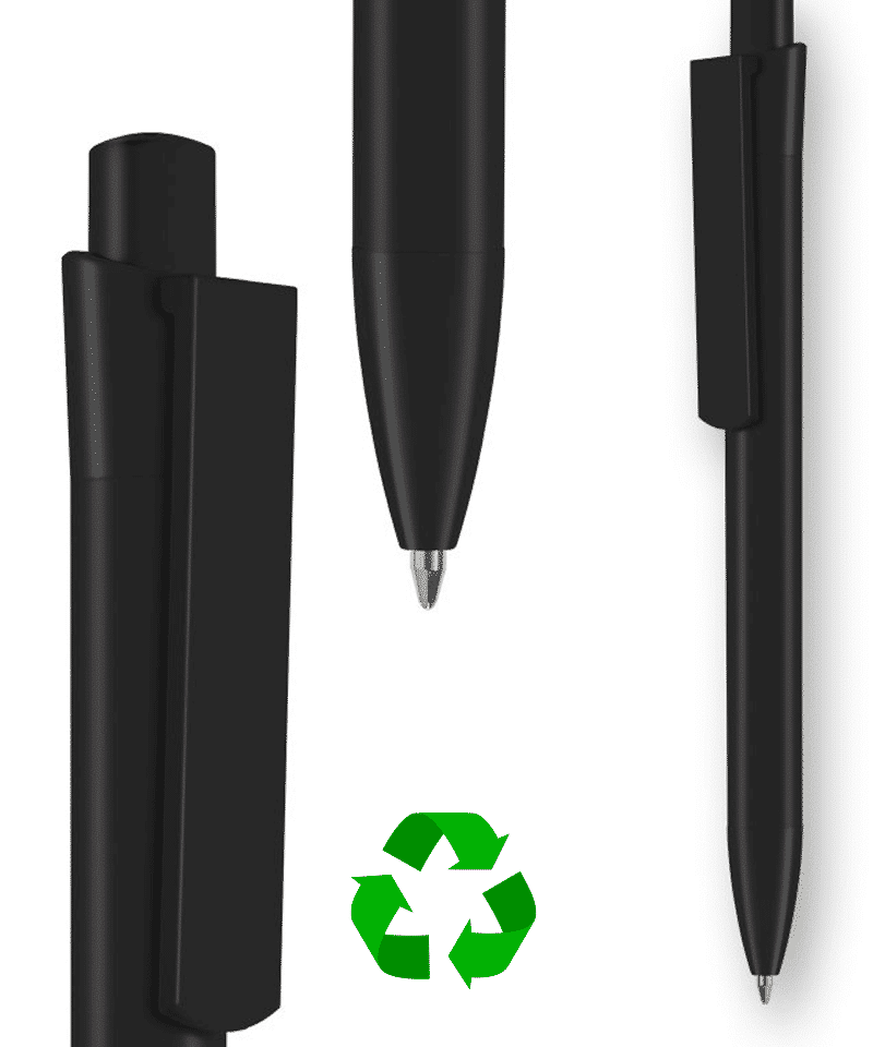 Penne in plastica riciclata INFINITY - stampa su fusto inclusa (min.500 pezzi) 21 penne-in-plastica-riciclata-Infinity-recycled-nero