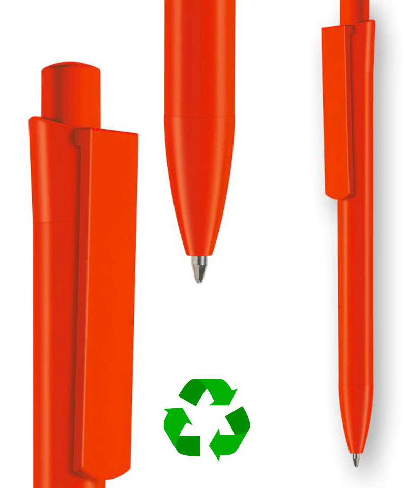 Penne in plastica riciclata INFINITY - stampa su fusto inclusa (min.500 pezzi) 17 penne-in-plastica-riciclata-Infinity-recycled-rosso