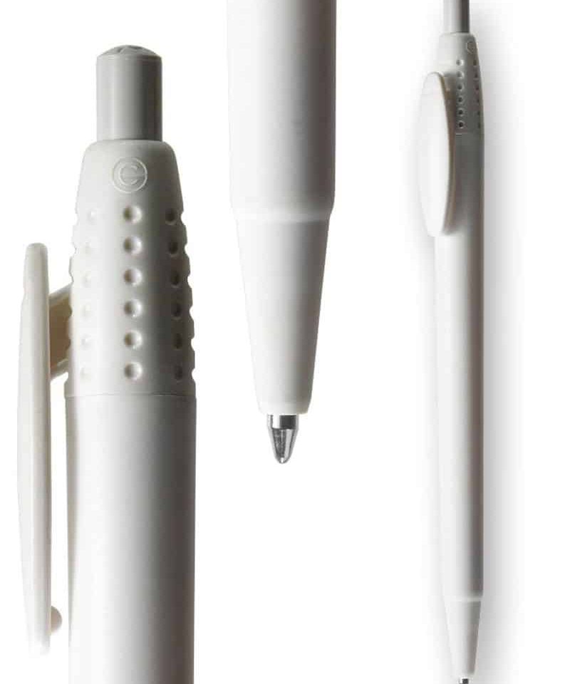 Penne in plastica riciclata Extra - stampa su fusto inclusa (min.500 pezzi) 16 penne-in-plastica-riciclata-extra-colore-bianco