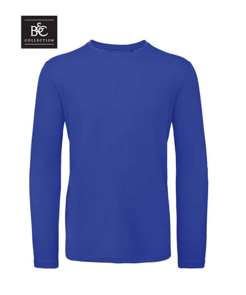 Magliette-uomo-manica-lunga-in-cotone-organico-BC-Collection-BCTM070-blu-royal