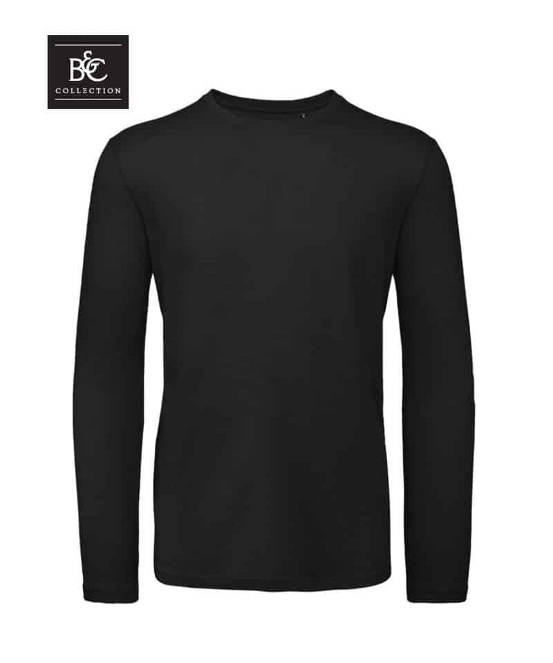 Magliette-uomo-manica-lunga-in-cotone-organico-BC-Collection-BCTM070-nero