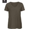 T-shirt donna collo V in cotone organico B&C BCTW045 2 T-shirt-donna-collo-V-in-cotone-organico-B&C-BCTW045-khaki