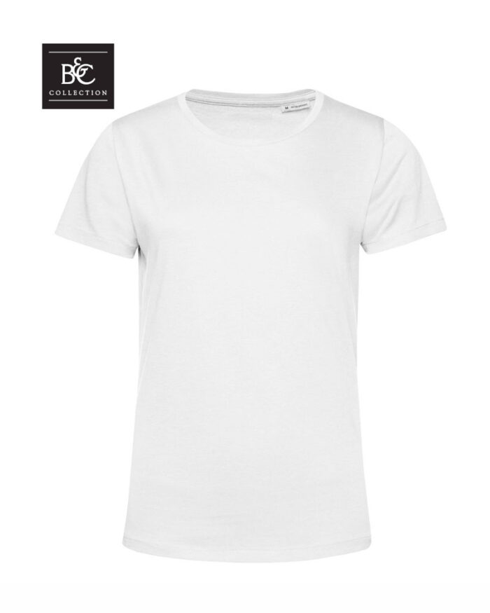 T-shirt-donna-in-cotone-organico-B&C-BCTW02B-bianco