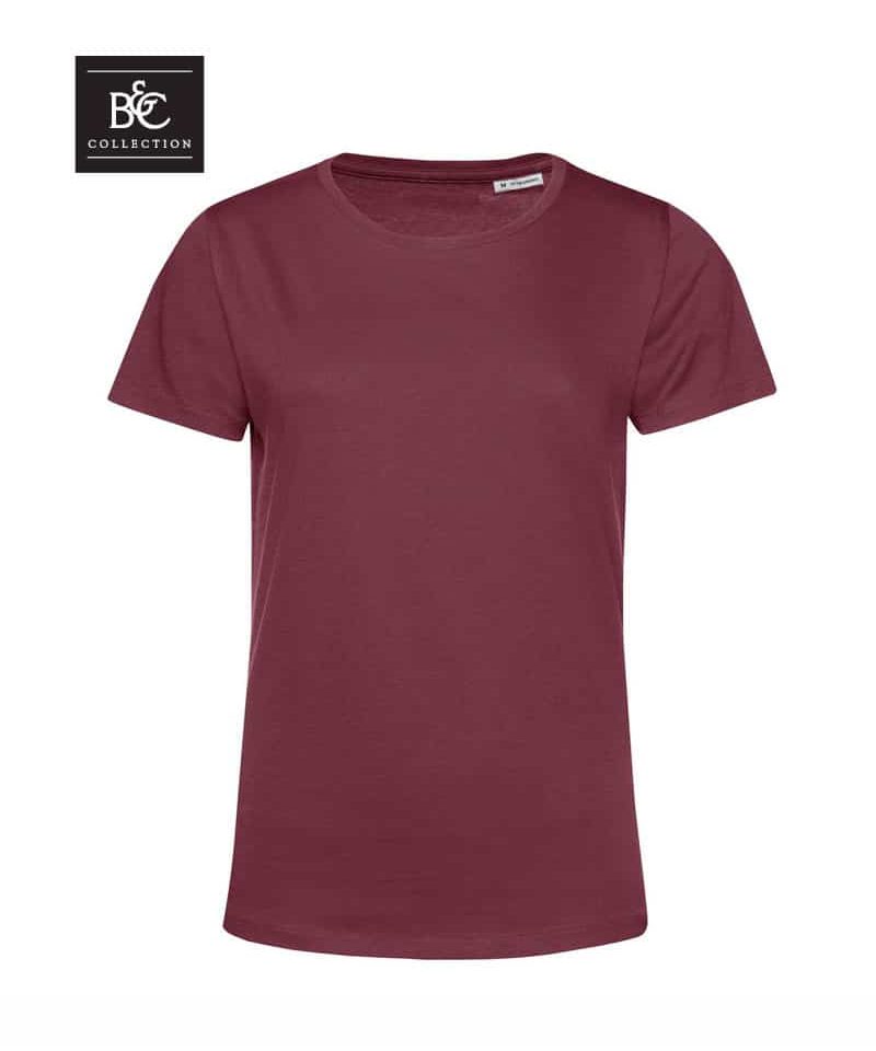 T-shirt donna in cotone organico B&C BCTW02B 28 T-shirt-donna-in-cotone-organico-B&C-BCTW02B-burgundy