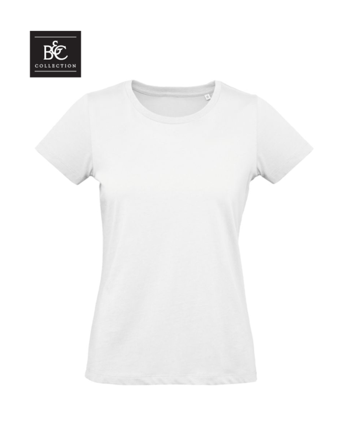 T-shirt-donna-in-cotone-organico-B&C-BCTW049-bianco