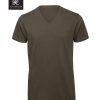 T-shirt uomo collo V in cotone organico B&C BCTM044 1 T-shirt-uomo-collo-V-in-cotone-organico-B&C-BCTM044-khaki