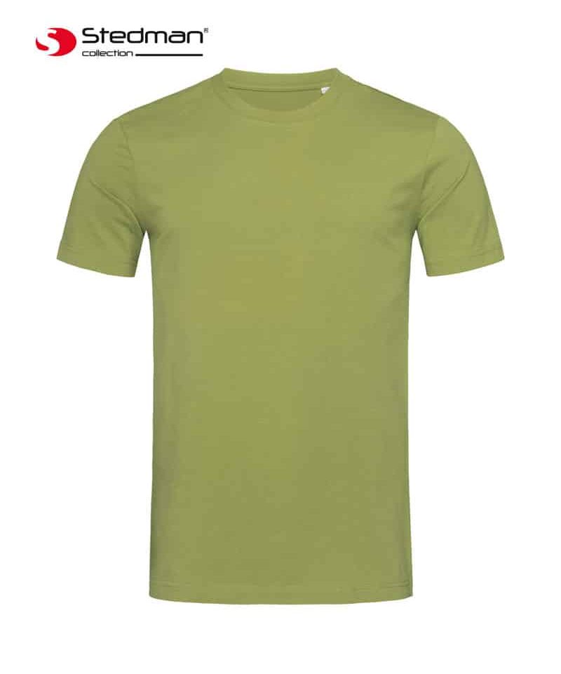 T-shirt-uomo-cotone-biologico-girocollo-STEDMAN-ST9200-verde-terra