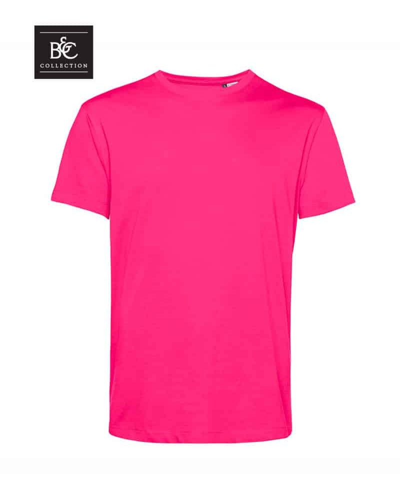 T-shirt-uomo-in-cotone-organico-B&C-BCTU01B-fucsia