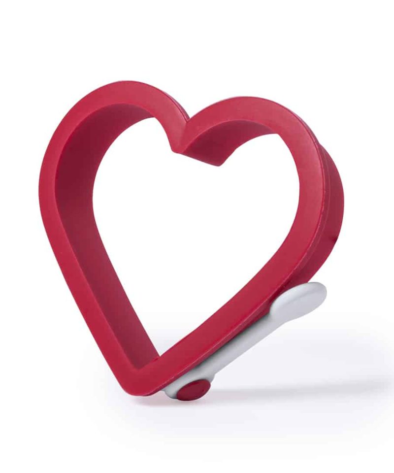 Stampi in silicone con maniglia 5496 cuore rosso