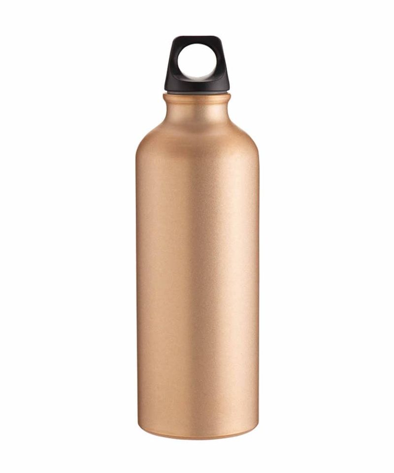 Borraccia in alluminio metallizzata opaca 500 ml 20458 oro