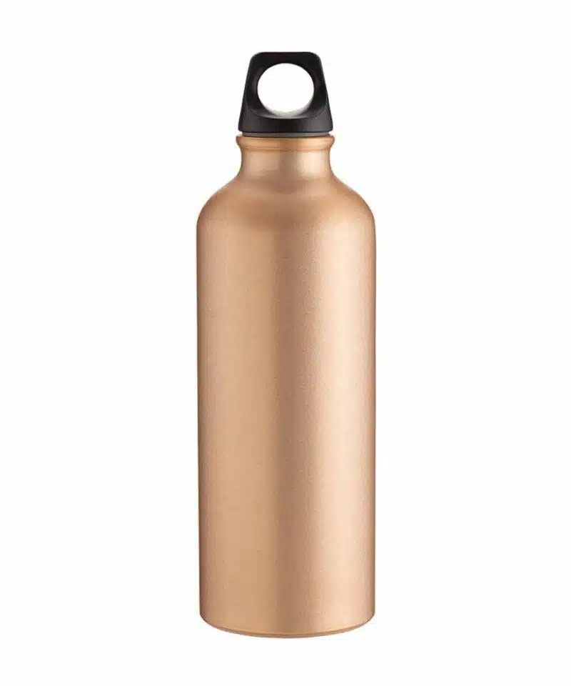 Borraccia in alluminio metallizzata opaca 500 ml 20458 oro