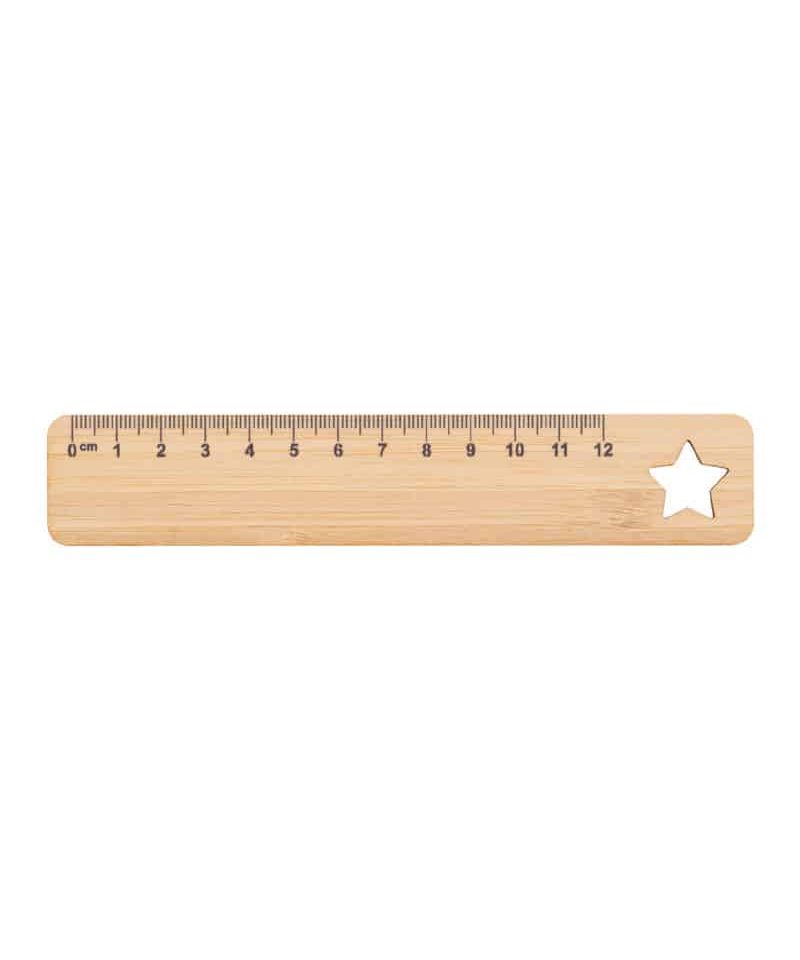 Righello-in-compensato-di-bambù-di-12-cm--con-motivo-intagliato-ap718639--stella