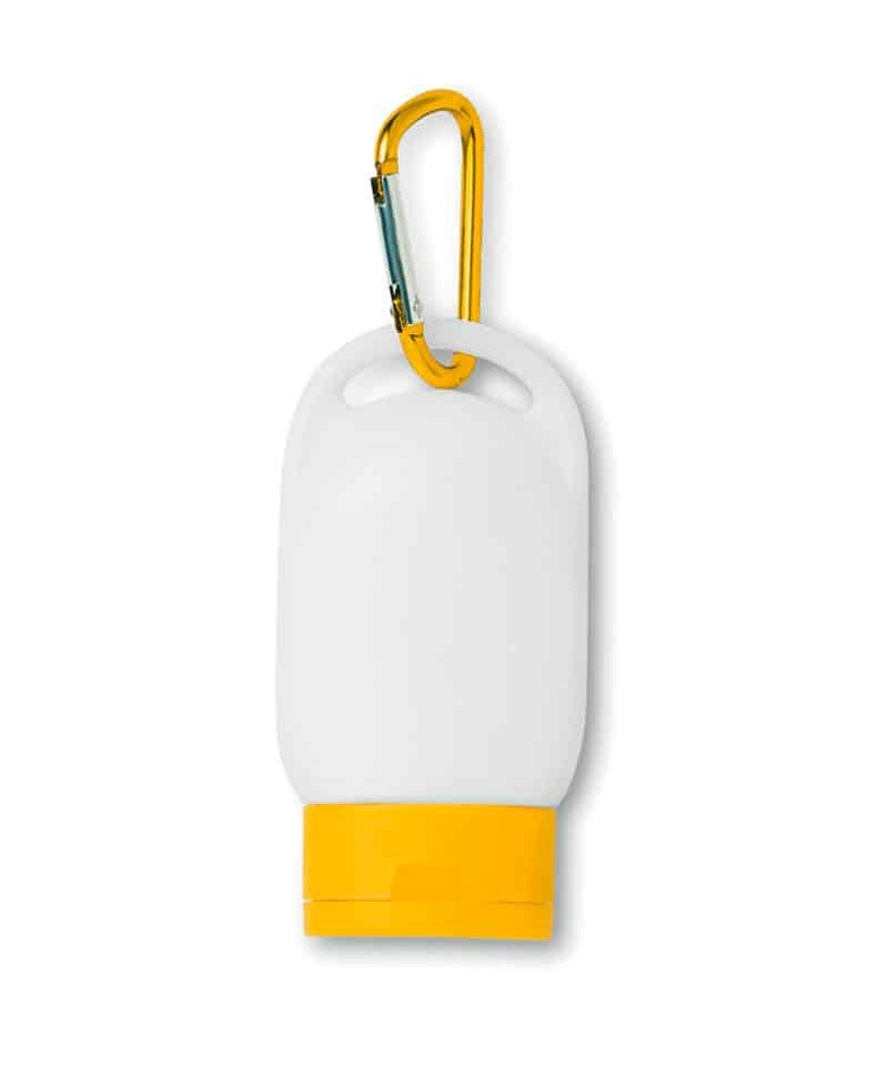Protezione solare SPF25 con moschettone MO8512 11 Protezione-solare-SPF25-con-moschettone-MO8512-giallo