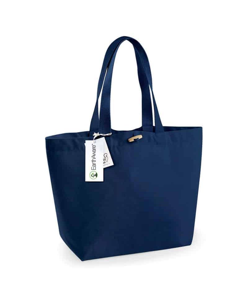 Shopper-in-canvas-organico-Westford-Mill-W850-blu-navy