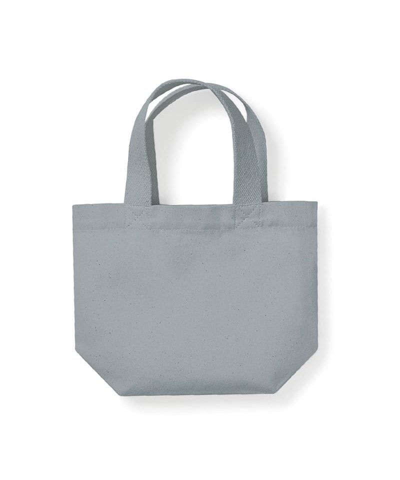 Mini borsa in cotone pesante organico 26x21x10cm Westford Mill W845 11 Mini-borsa-in-cotone-pesante-organico-26x21x10cm-W845-grigio