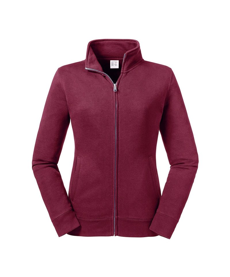 Felpa Donna con cerniera zip in metallo Russell JE267F 10 Felpa Donna con cerniera zip in metallo Russell JE267F bordeaux
