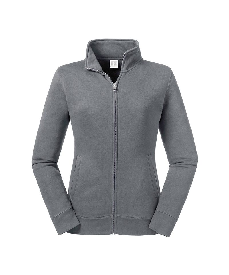 Felpa Donna con cerniera zip in metallo Russell JE267F grigio scuro