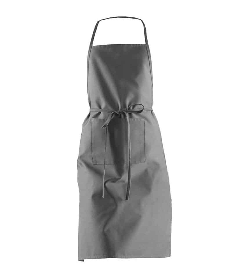 Grembiule con Pettorina Colore Italiano MI002 17 Grembiule con Pettorina Colore Italiano MI002 grigio